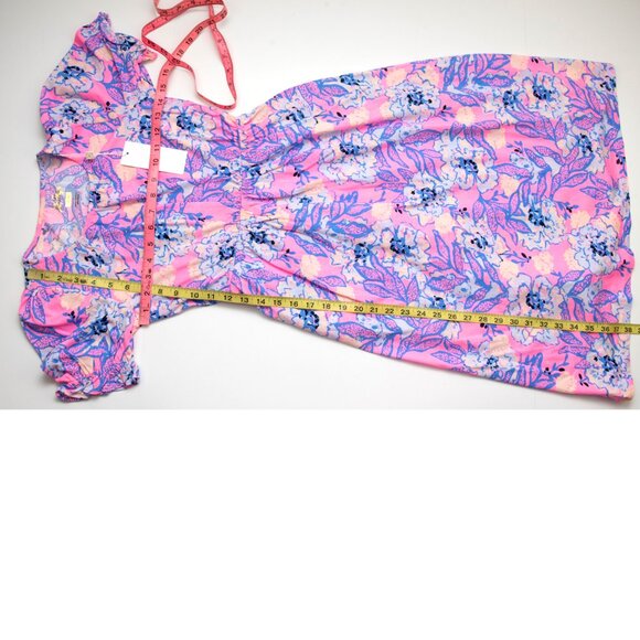 Lilly Pulitzer Dean Midi Dress Cotton Multi Totally Koalafied Pink Blue Large - Picture 7 of 7